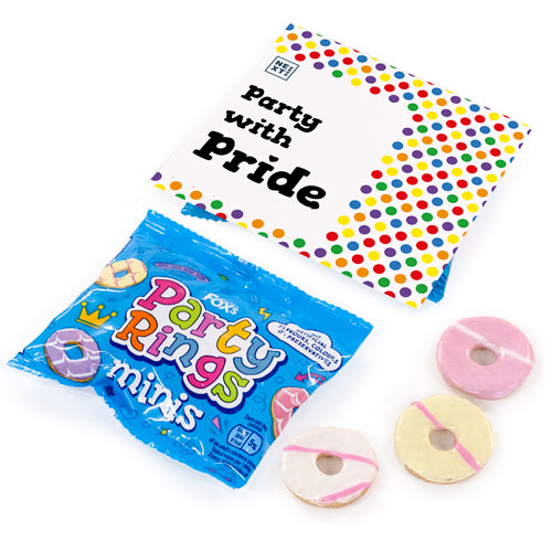 Fox's Mini Party Rings Biscuit Bag Flip Header - Pride