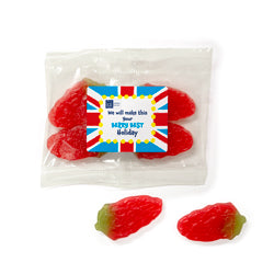 Giant Strawberry Bag Label