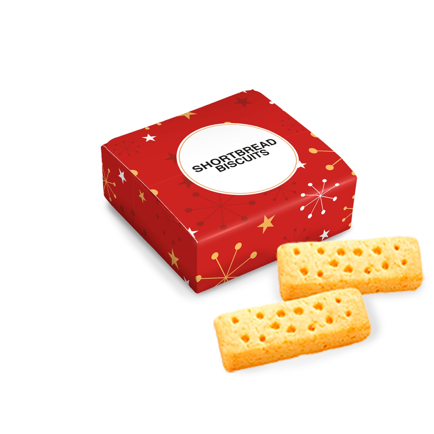 Shortbread Fingers - Midi Quad Box - Christmas