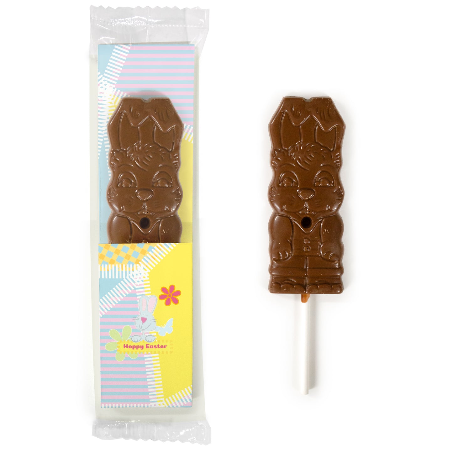 Milk Chocolate Bunny Lollipop Wrap Easter