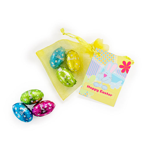 Lindt Mini Hen Eggs Organza Bag