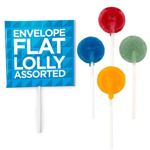 Assorted Flat Lollipops - Envelope