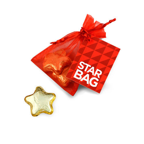 Milk Chocolate Stars - Organza Bag