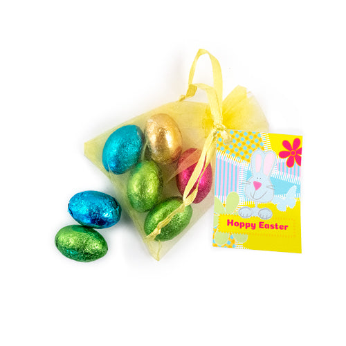 Organza Bag – Mini Chocolate Eggs - Easter