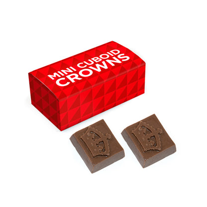Milk Chocolate Crowns - Mini Cuboid