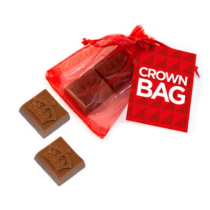 Milk Chocolate Crowns - Organza Bag