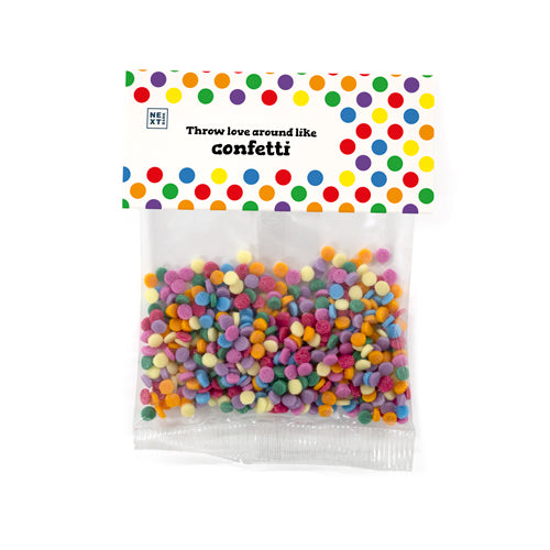 Rainbow Confetti Sugar Sprinkle Bag Header - Pride