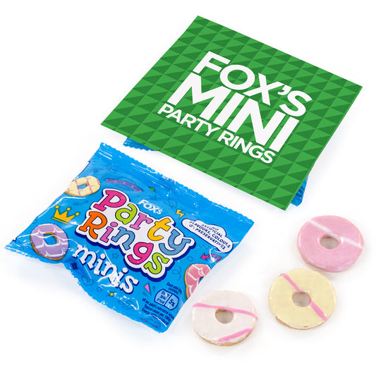 Fox's Mini Party Rings Biscuit Bag Flip Header