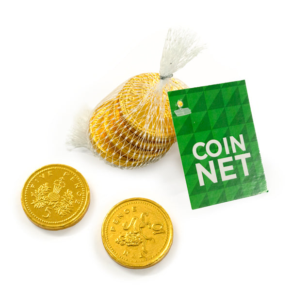 Milk Chocolate Coin Net Tag