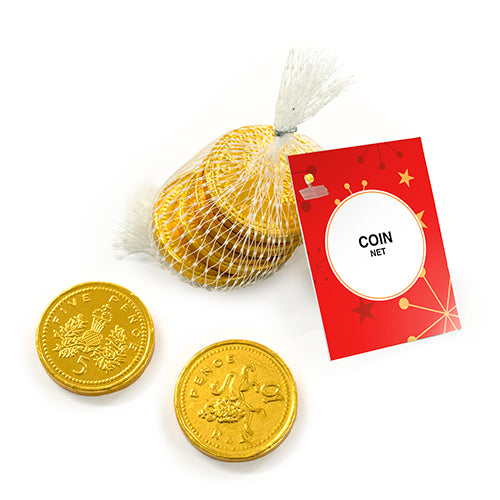 Milk Chocolate Coins - Net - Christmas