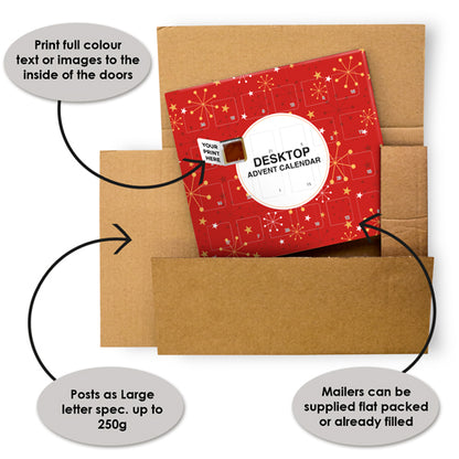 Desktop Advent Calendar - Double Sided Print - With Mailer