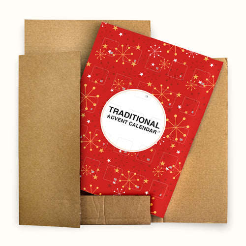 Traditional Advent Calendar - Single Sided Print - With Mailer