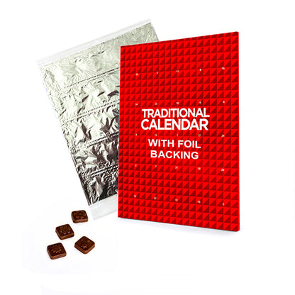 Traditional Advent Calendar - Single Sided Print - Foil Backed