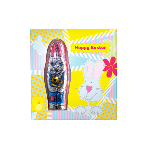 Mini Chocolate Rabbit Card - Easter