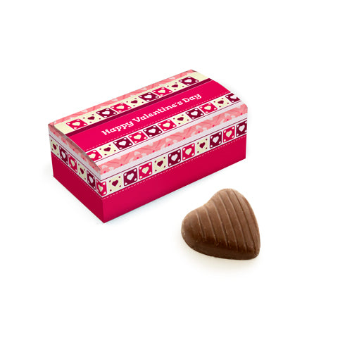 Mini Cuboid – Mini Milk Chocolate Hearts - Valentine's Day