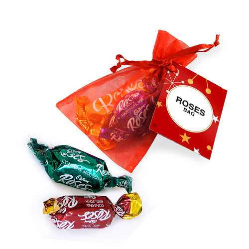 Roses - Organza Bag - Christmas